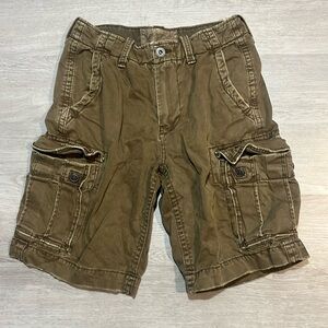 American Eagle men’s brown cargo shorts, size 30.